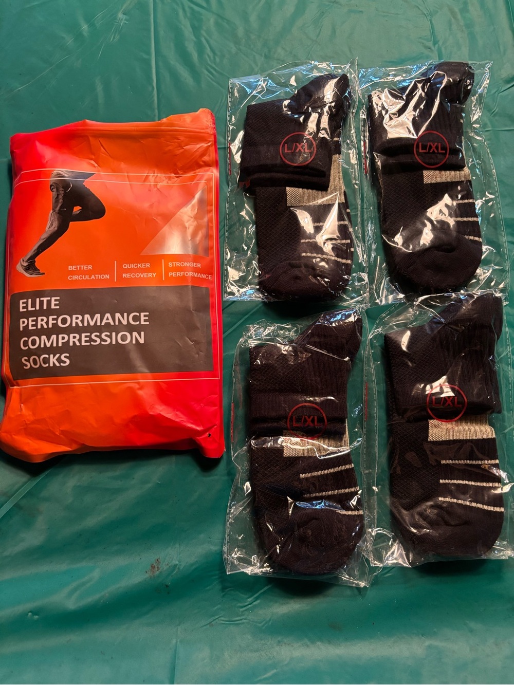 Elite Performance Compression Socks - Black